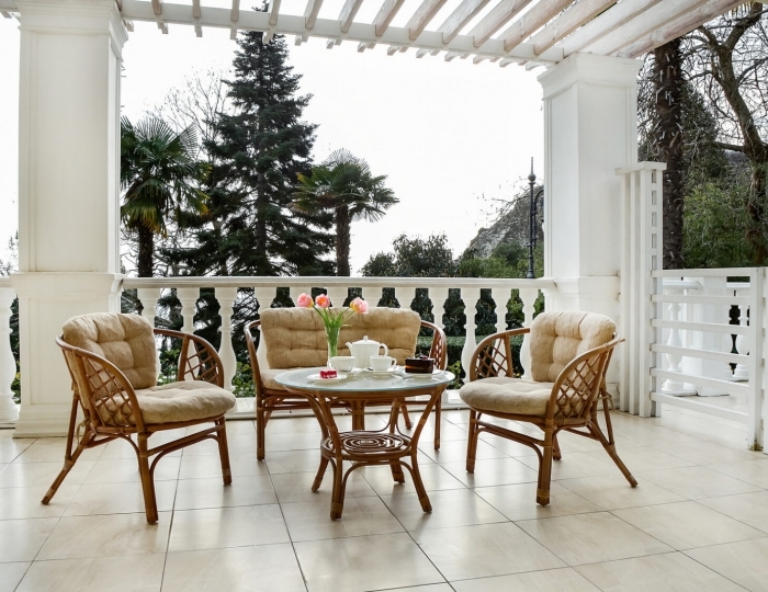 Люкс 2-местный 2-комнатный с террасой вид на море корп.1 - Санаторий «Айвазовское» Алушта